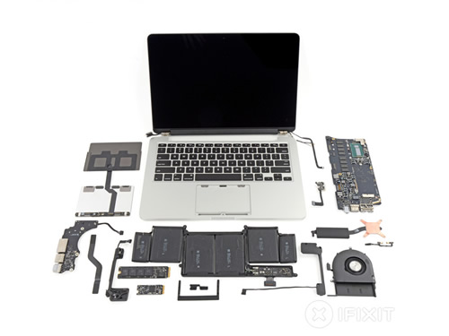 iFixit、｢MacBook Pro (Retina, 13-inch, Late 2013)｣の分解レポートを公開