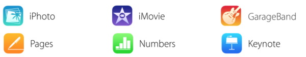 Apple、｢iLife｣及び｢iWork｣のiOS向けアプリの新しいアイコンを公開 & ｢GarageBand｣も無料で提供へ