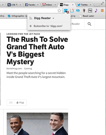 Digg、｢Digg Reader｣のGoogle Chrome向け拡張機能を提供開始