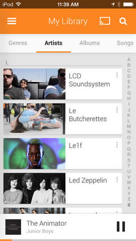 Google、月額制音楽サービス｢Google Play Music｣のiOS向け公式アプリを米App Storeでリリース