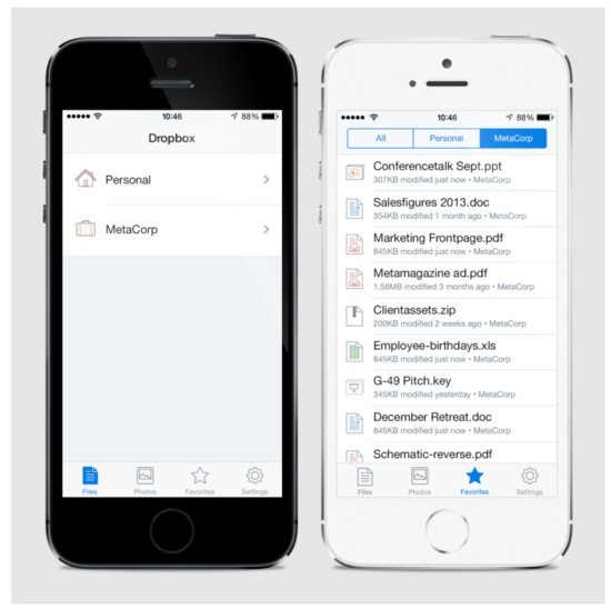 Dropbox、フラットデザイン化した｢iOS｣向け公式アプリのスクリーンショットを公開