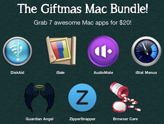 paddle、総額約100ドルのMac向けアプリ7本を20ドルで販売する｢The Giftmas Mac Bundle!｣のセールを開催中