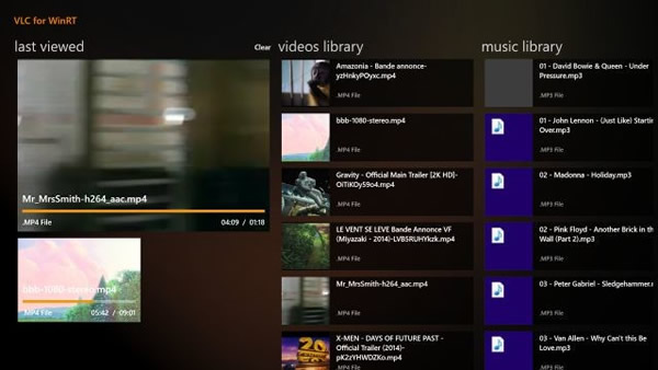 VideoLAN、｢VLC for Windows 8｣の最新のスクリーンショットを公開