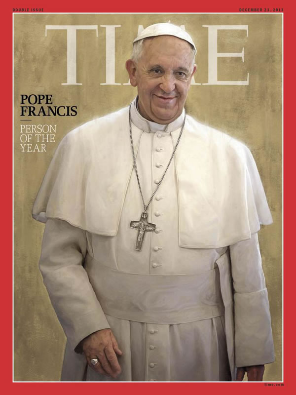 米タイム誌「今年の人」にローマ教皇フランシスコ