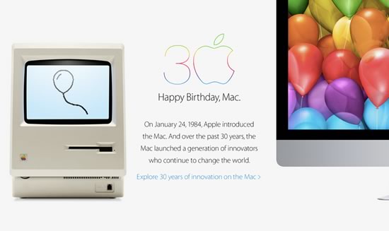 Apple、｢Mac｣誕生30周年を記念した特設ページを公開