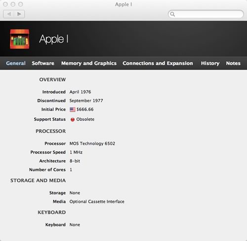 歴代Apple製品のデータベースアプリ｢Mactracker｣、｢Apple I｣など多数のビンテージ製品を追加