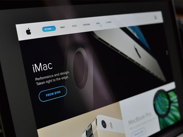 フラットデザインを採用した｢Apple.com｣を想像したコンセプト画像 ｰ 歴代のサイトデザインをまとめたスライドショーも