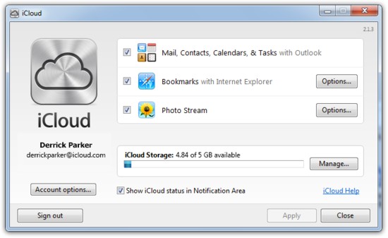 Apple、｢Windows Vista｣向けに｢iCloud コントロールパネル 2.1.3 for Windows｣をリリース