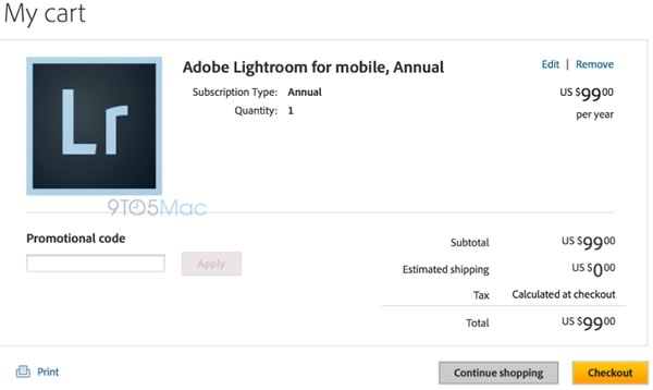 Adobe、｢Lightroom for iPad｣をまもなくリリース