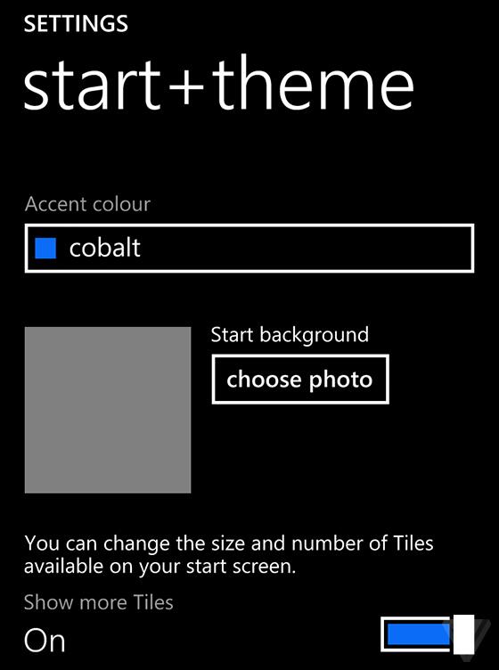 ｢Windows Phone 8.1｣ではスタート画面の壁紙を変更可能に