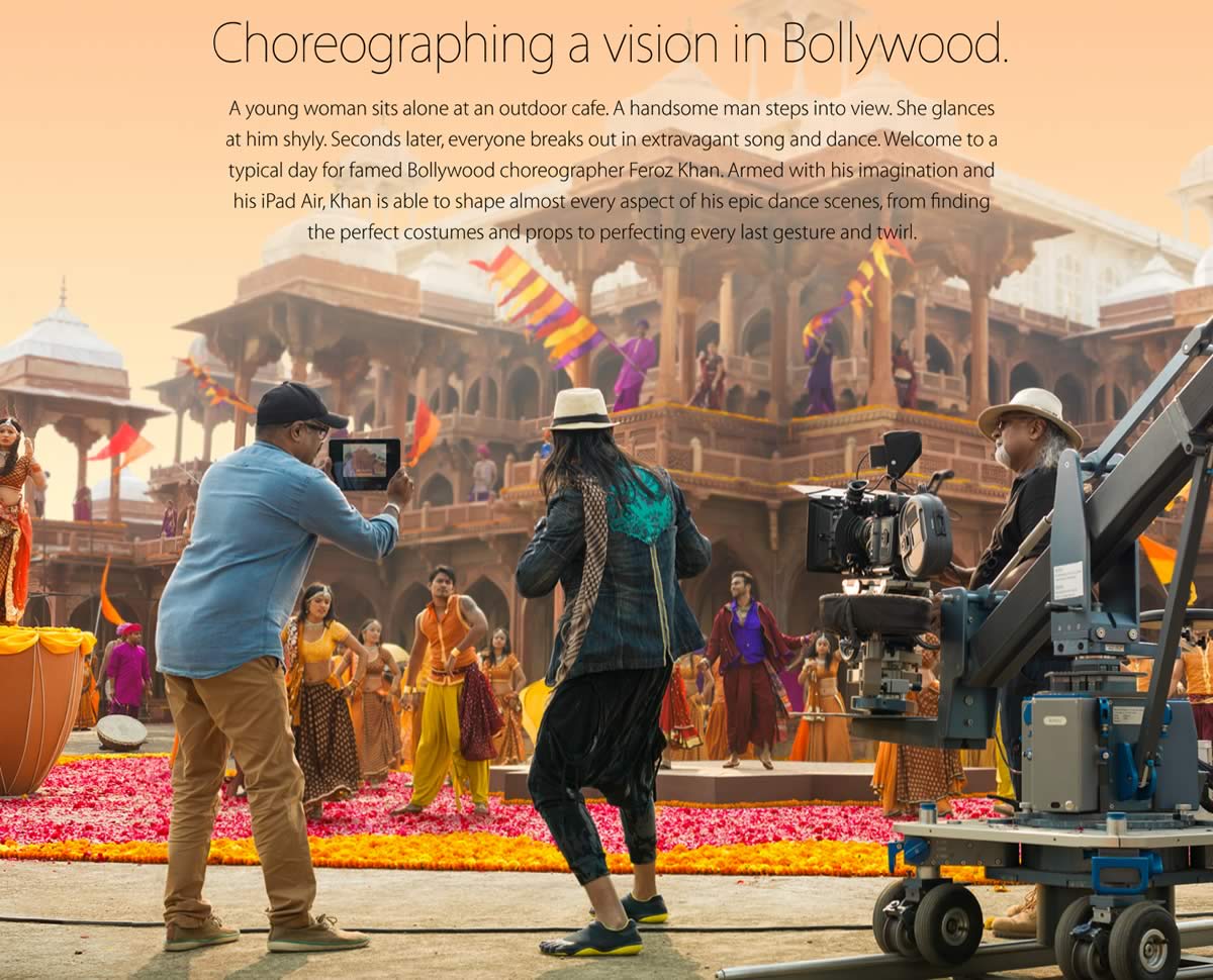 米Apple、｢iPad Air｣の活用事例として新たに｢Bollywood Vision｣を公開