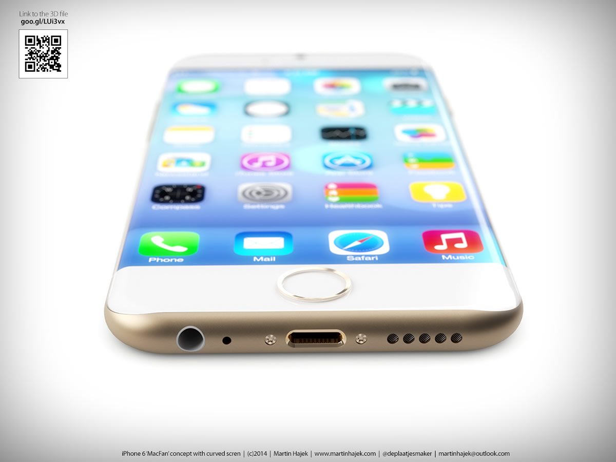 最新のリーク情報をもとに作られた｢iPhone 6｣のコンセプト画像 ｰ 曲面ガラスを採用