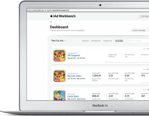 iOS開発者向け広告ツール｢iAd Workbench｣が開発者登録無しで利用可能に