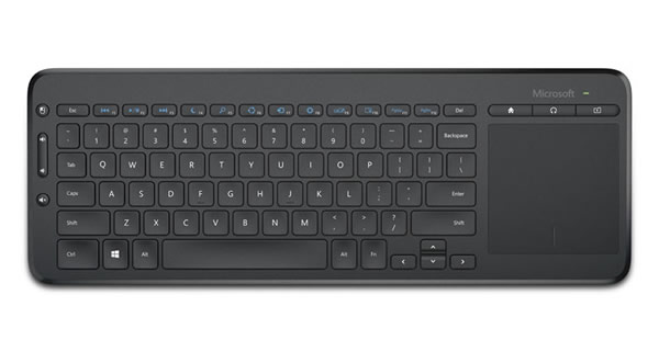 米Microsoft、リビングルーム向けワイヤレスキーボード｢All-in-One Media Keyboard｣を発表
