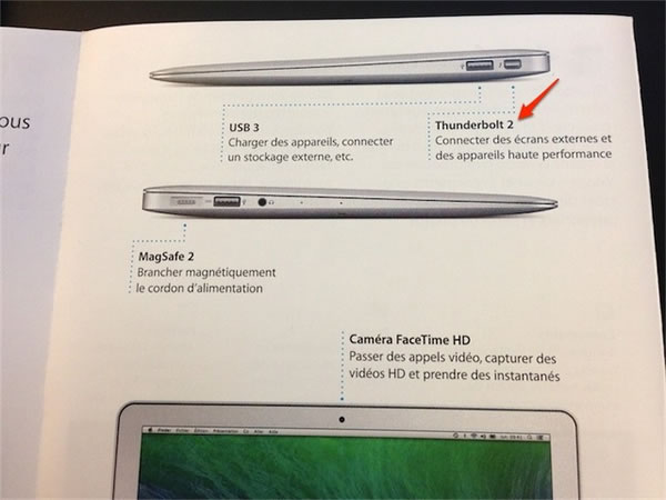 ｢MacBook Air (Early 2014)｣の説明書に誤植が見つかる