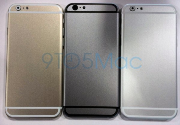3色全てが揃った｢iPhone 6｣のモックアップの写真