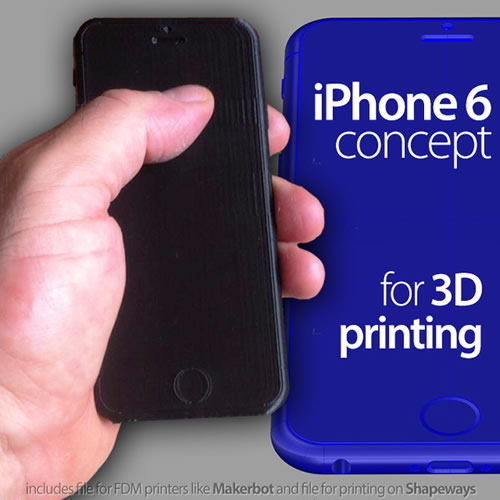 ｢iPhone 6｣のモックアップを自作出来る3Dプリンター用ファイルが購入可能に