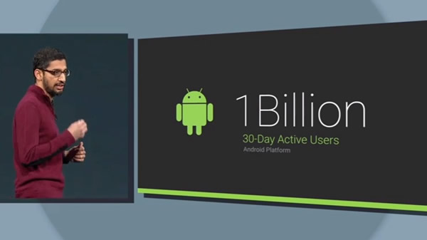｢Android｣の月間アクティブユーザー数は10億人に
