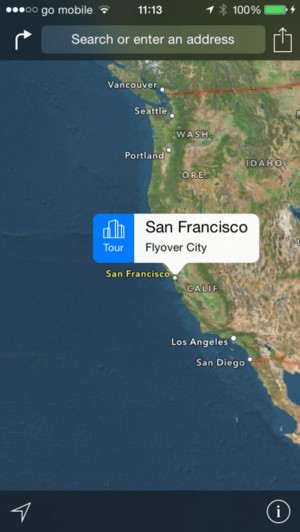 ｢iOS 8｣と｢OS X Yosemite｣のマップアプリでは｢Flyover｣を利用した観光機能｢City Tour｣が利用可能に