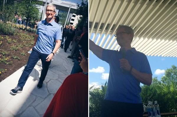 Appleのティム・クックCEOとエディ・キュー上級副社長、米オースティンの新キャンパスを訪問
