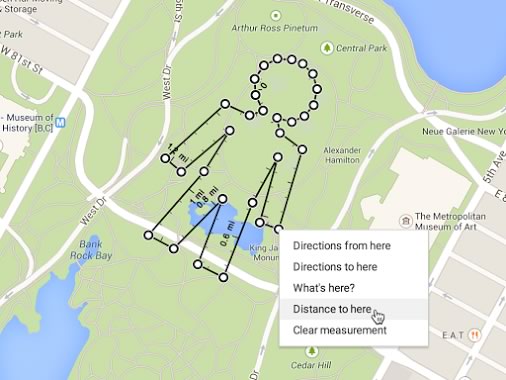 ｢Googleマップ｣で複数の地点間の距離の測定が可能に