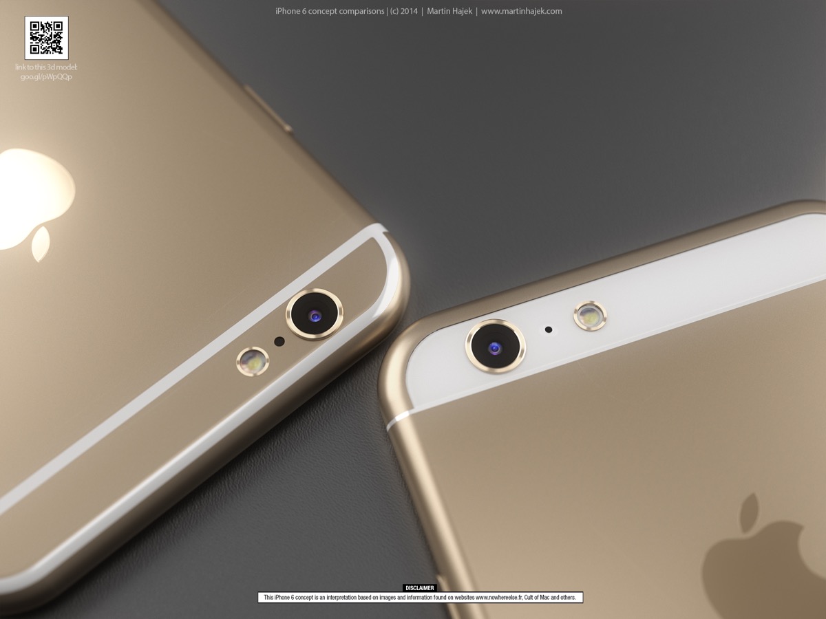 正式デザインはどっちに?? ２通りの｢iPhone 6｣のリアデザインのコンセプト画像