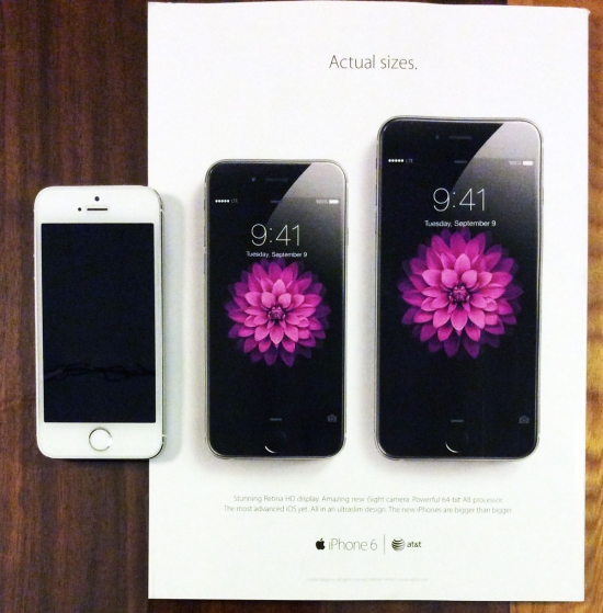 Apple、米国で｢iPhone 6/6 Plus｣のプリント広告を展開開始
