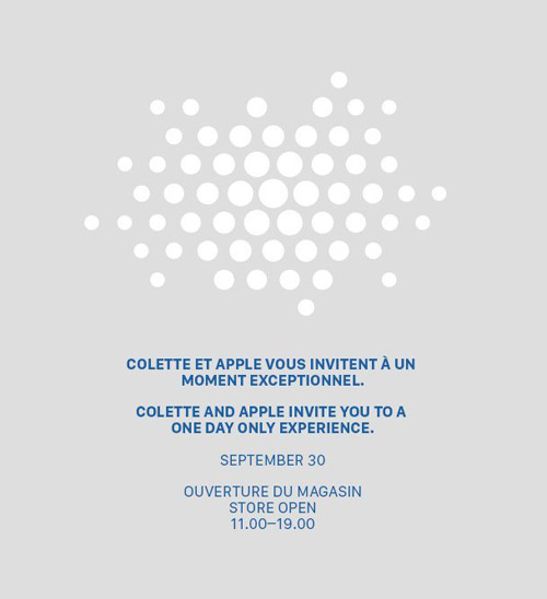 ｢Apple Watch｣関連?? Appleとフランスのセレクトショップ｢colette｣が1日限りのインストアイベントを開催へ