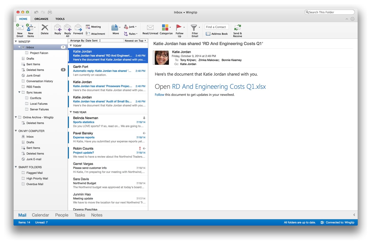 Microsoft、新しい｢Outlook for Mac｣をリリース ｰ ｢Office for Mac 2015｣のベータ版は2015年前半に公開へ