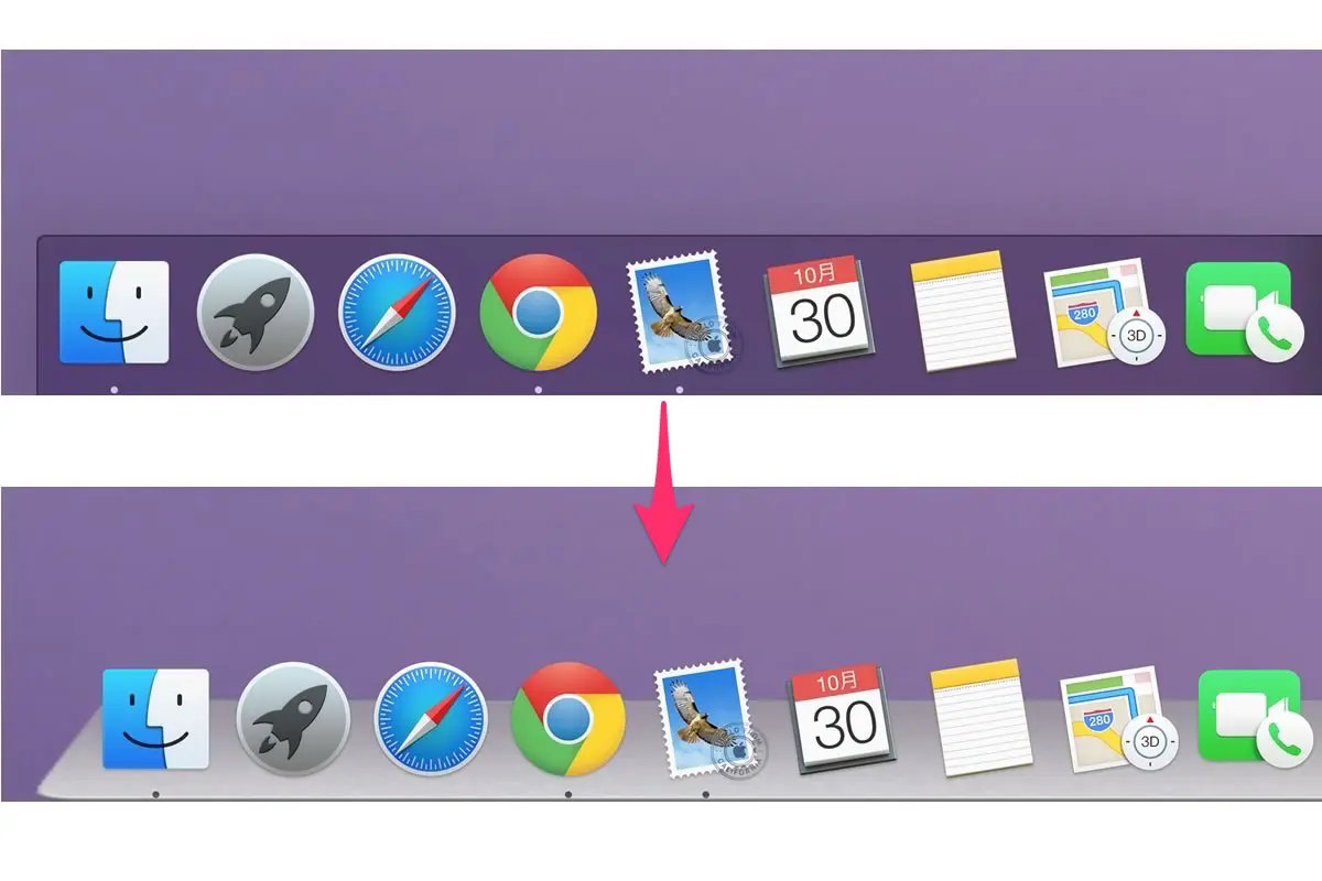 Os X Yosemite のdockの背景を3d化する方法 透明化も 気になる 記になる