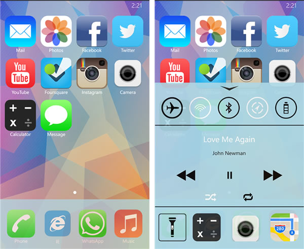Windows Phone向けに｢iOS 7｣風なランチャーアプリが登場