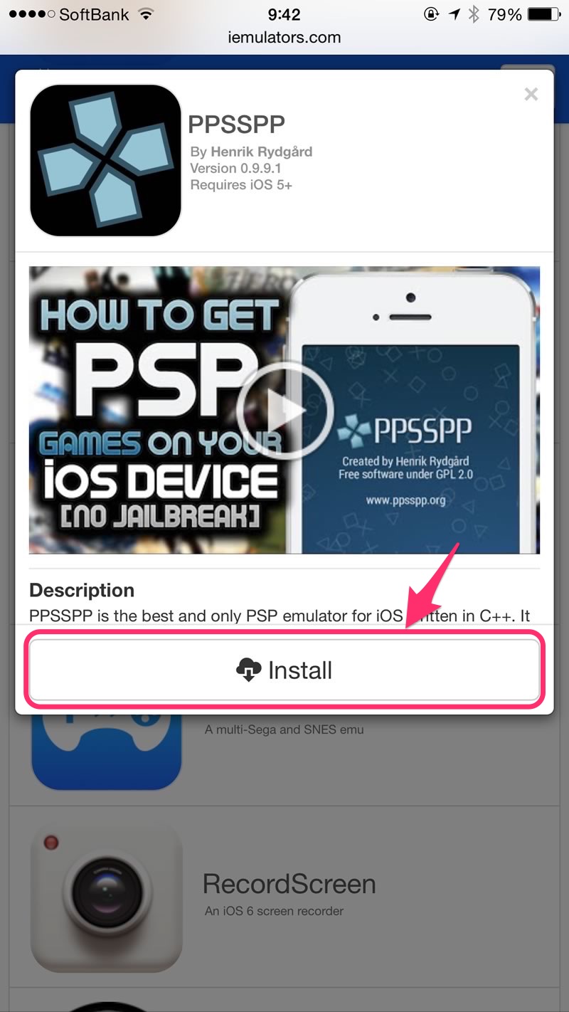 【脱獄不要】PSPエミュレーター『PPSSPP』をiPhone/iPadにインストールする方法