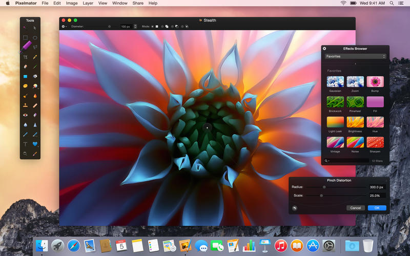 人気画像編集アプリ｢Pixelmator for Mac｣が｢OS X El Capitan｣をサポート