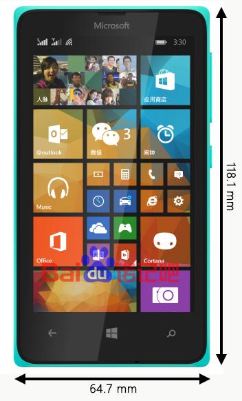 ｢Microsoft Lumia｣シリーズの新型エントリーモデル『Lumia 435』の画像や一部仕様が明らかに