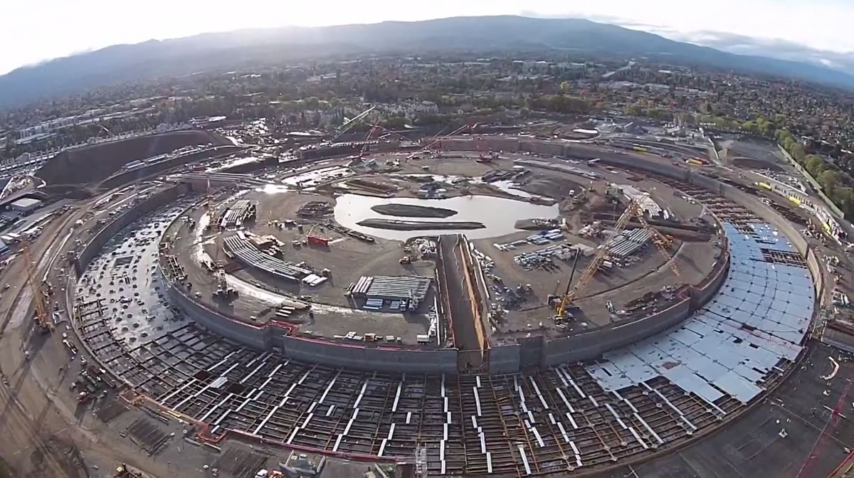 【動画】Appleの新本社キャンパス『Apple Campus 2』の最新の空撮映像（2014年12月版）