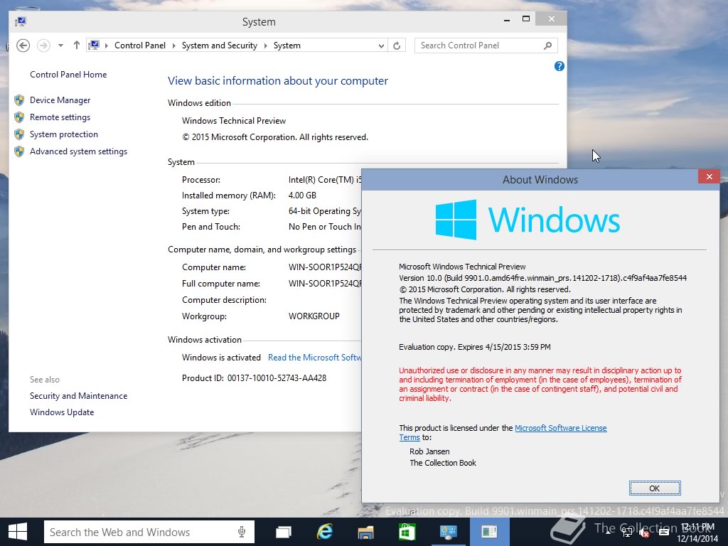 ｢Windows 10 Build 9901｣が流出 − スクリーンショットが多数公開される