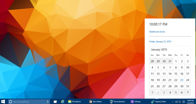 ｢Windows 10｣に隠された新しい時計とカレンダーを表示する方法