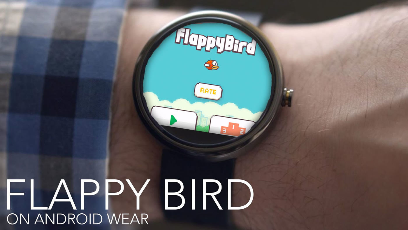 人気ゲーム｢Flappy Bird｣がAndroid Wear搭載スマートウォッチでプレイ可能に