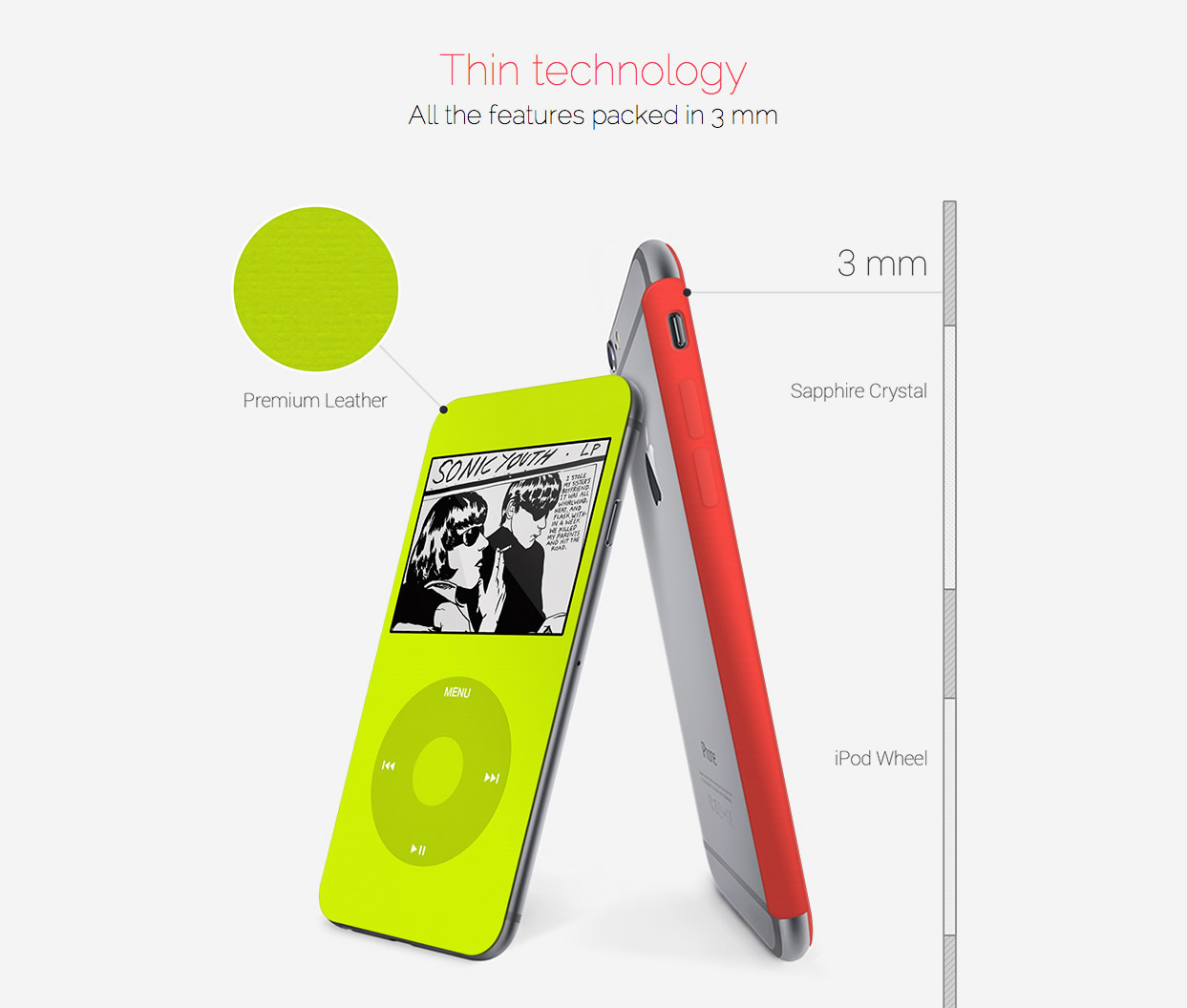 ｢iPhone｣を｢iPod classic｣風にするスマートカバーのコンセプトデザイン