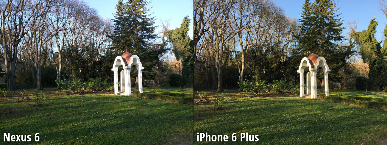 ｢iPhone 6 Plus｣と｢Nexus 6｣のメインカメラの画質比較