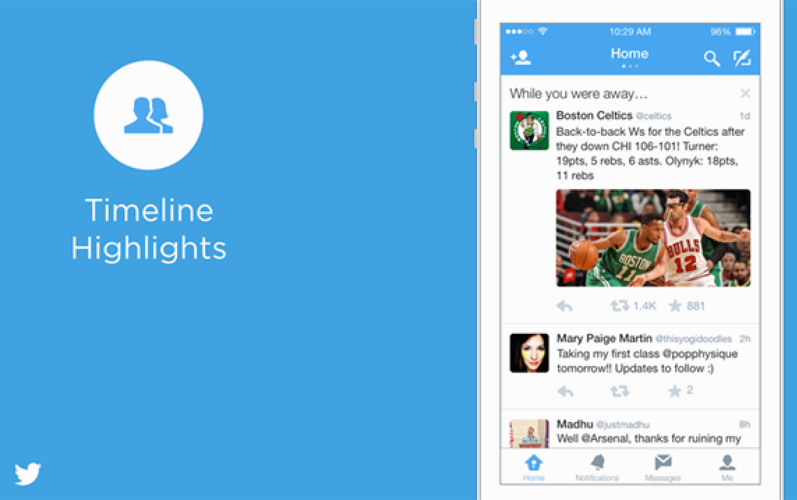 Twitter、見逃したツイートのハイライトを表示する機能を一部ユーザー向けに提供開始