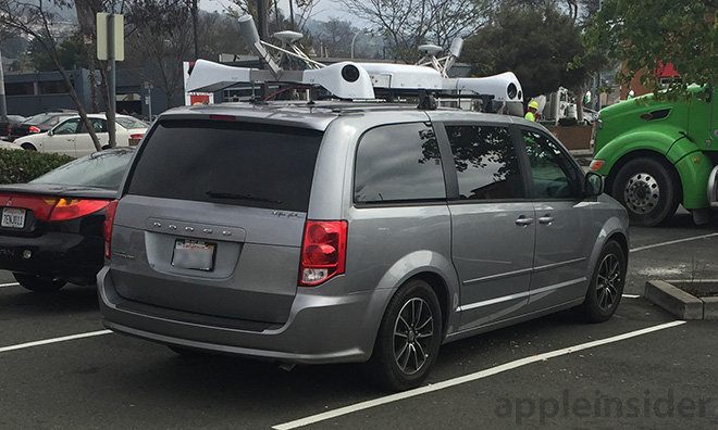 Appleの謎のカメラ搭載車を撮影した高解像度写真