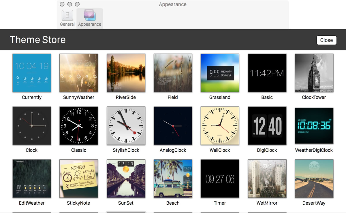 無料アプリ紹介 Macのデスクトップにシンプルなデザインの時計や天気
