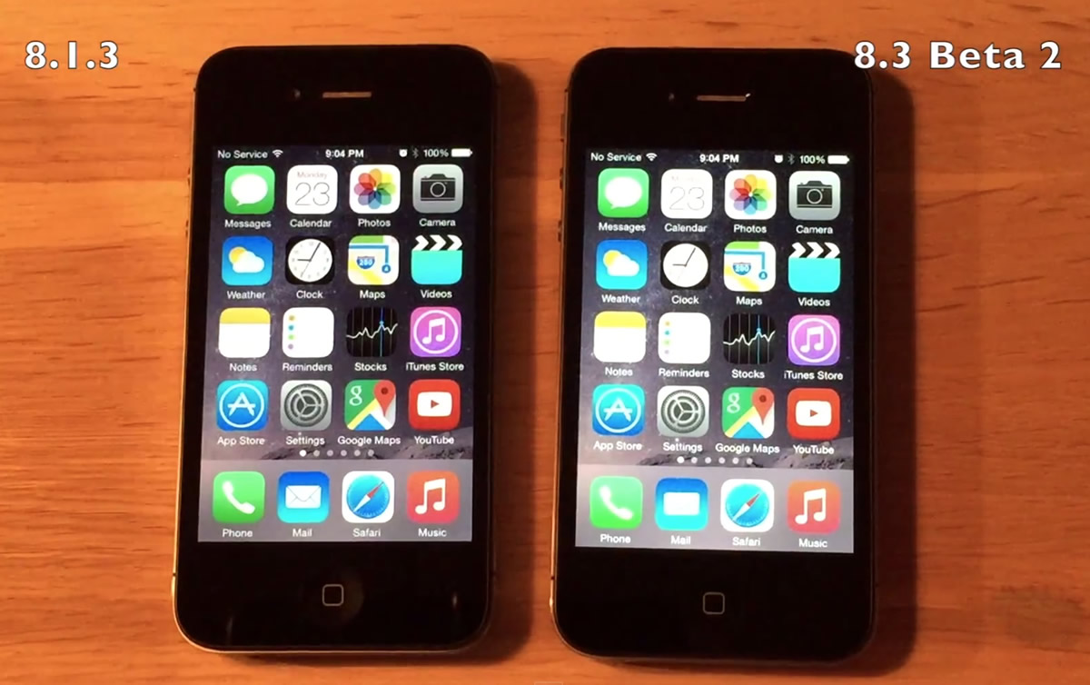 【動画】｢iPhone 4S｣と｢iPhone 5｣での｢iOS 8.3 beta 2｣と｢iOS 8.1.3｣の動作速度比較テスト