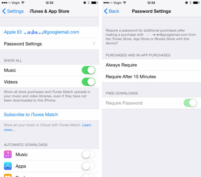 ｢iOS 8.3｣では無料のアプリなどをダウンロードする際にパスワード入力が必要かどうかを設定可能に