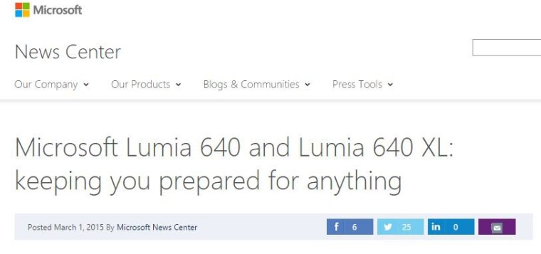 米Microsoft、明日に｢Lumia 640｣と｢Lumia 640 XL｣を発表へ