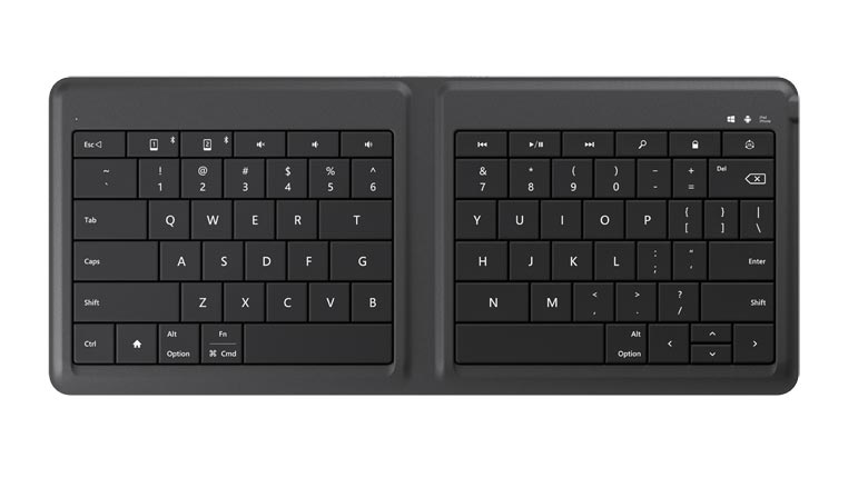 Microsoft、iOSやAndroidにも対応し、折り畳み可能なBluetoothキーボード｢Universal Foldable Keyboard｣を発表