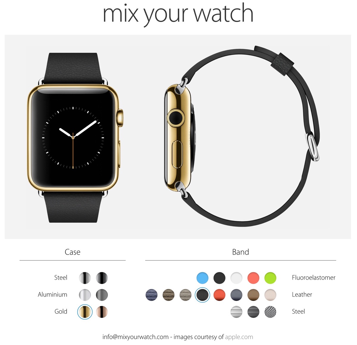 欲しい｢Apple Watch｣はどのモデル?? 各モデルとベルトの組み合わせを確認出来るサイトが登場