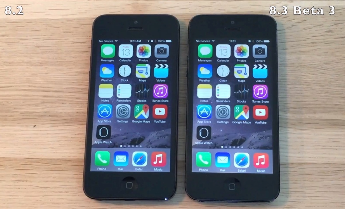 【動画】｢iPhone 4S｣及び｢iPhone 5｣での｢iOS 8.3 beta 3｣と｢iOS 8.2｣の動作速度比較テスト