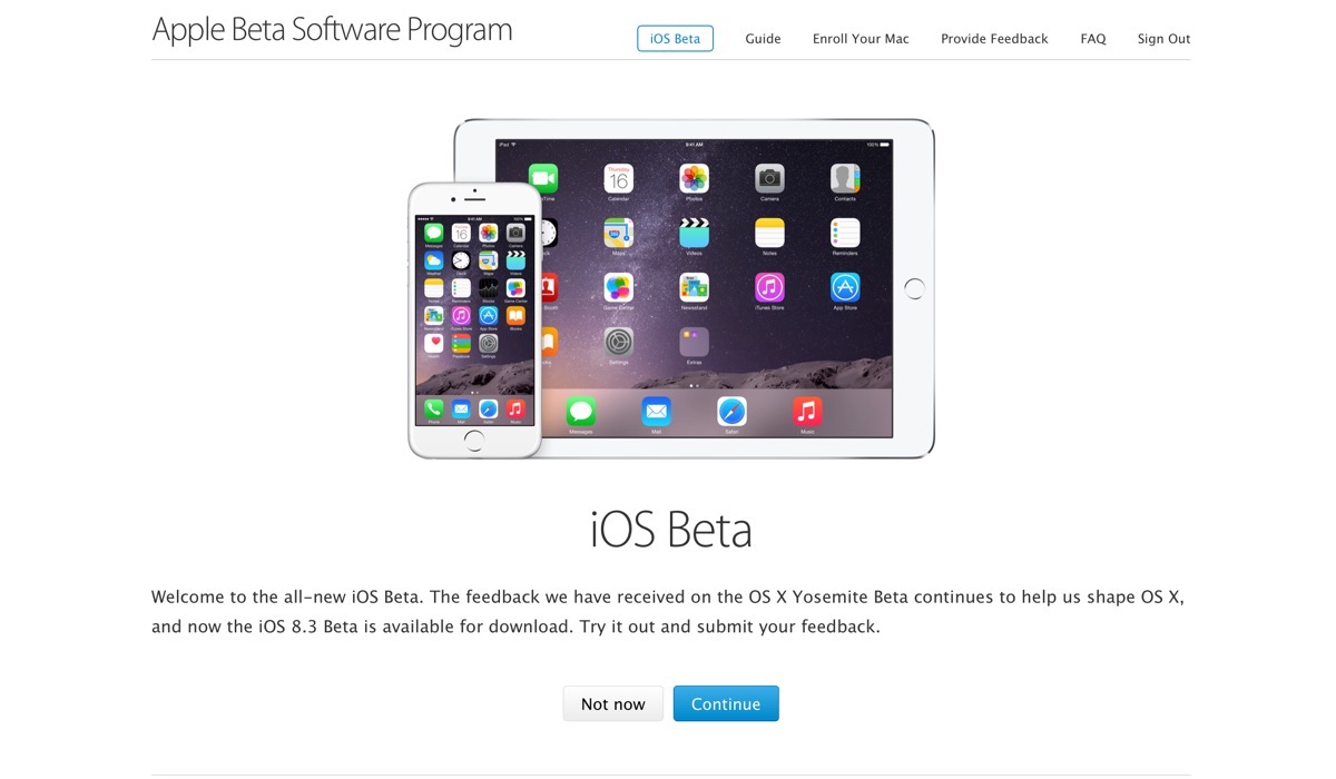 Apple、｢iOS 8.3｣のパブリックベータ版を公開